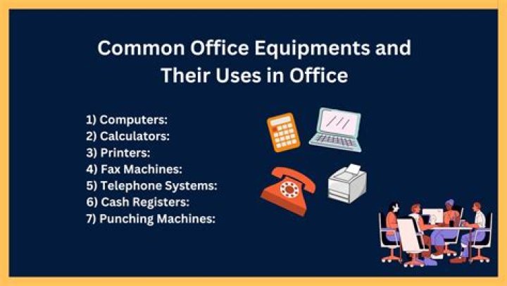15 types of office equipment and supplies and their uses (pictures)