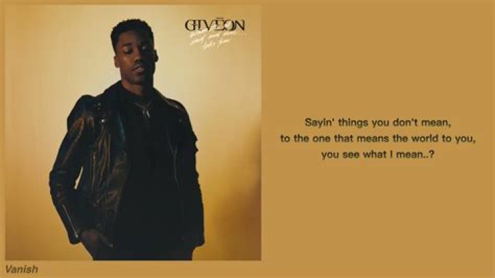Lyrics & Translations of Vanish (Acoustic) by Giveon