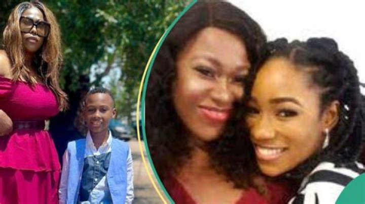 Moment Uche Jombo’s Son Said He Is Jealous of Seeing His Mom Hug Her Movie Daughter on Screen