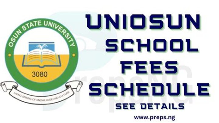 Osun State University school fees 2018