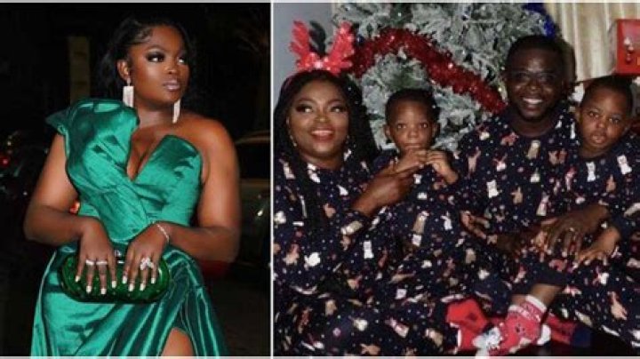 The Moment Funke Akindele Revealed the Names of Twin Sons at the AMVCA, Weeks After Their Faces Were Unveiled
